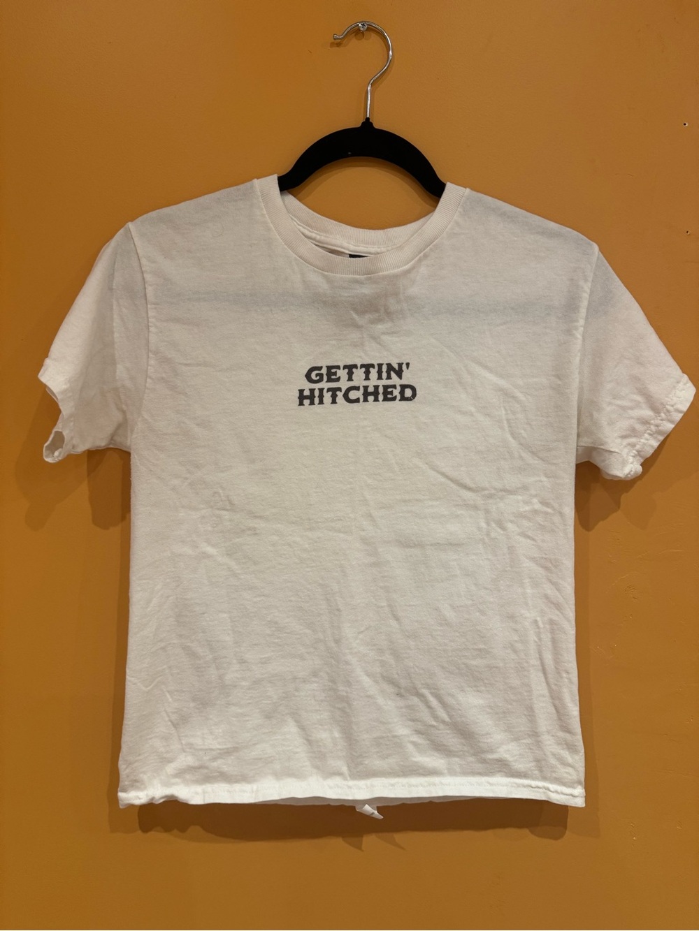 Gettin' Hitched White Graphic Tee - Unbranded